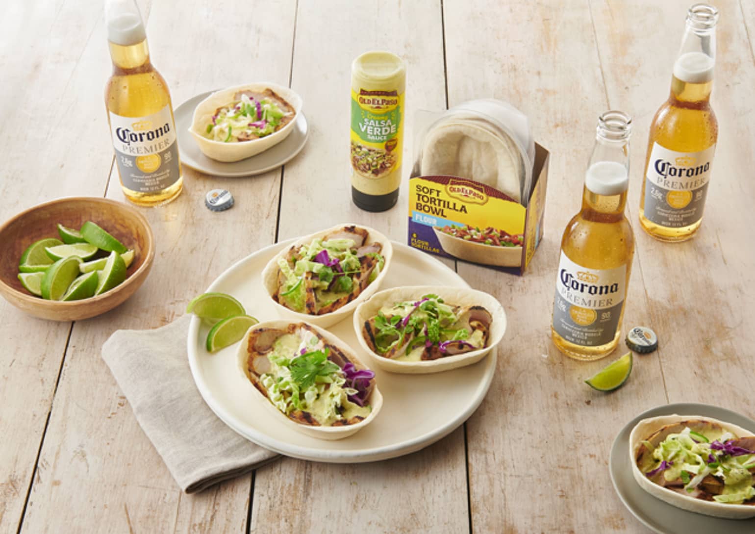 Grilled Pork Taco Bowls with Jalapeño-Lime Slaw